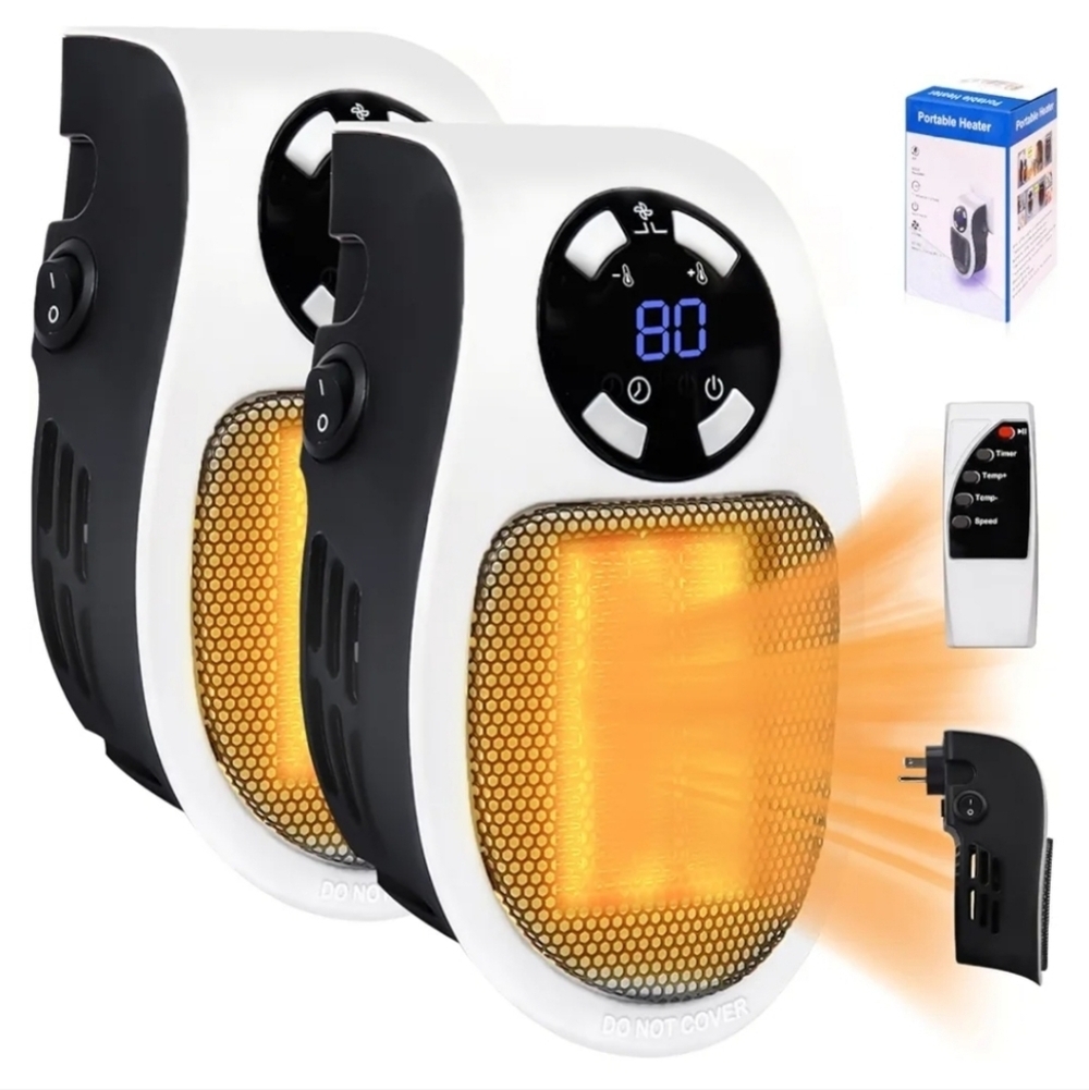 Plug in Electric Heater 2 Pack NEW